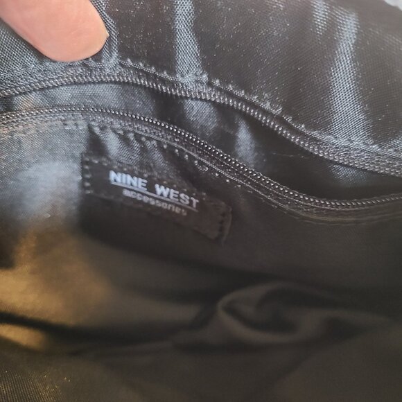 Vintage Nine West Sage Blue Crossbody Bag with Straps - Picture 7 of 12